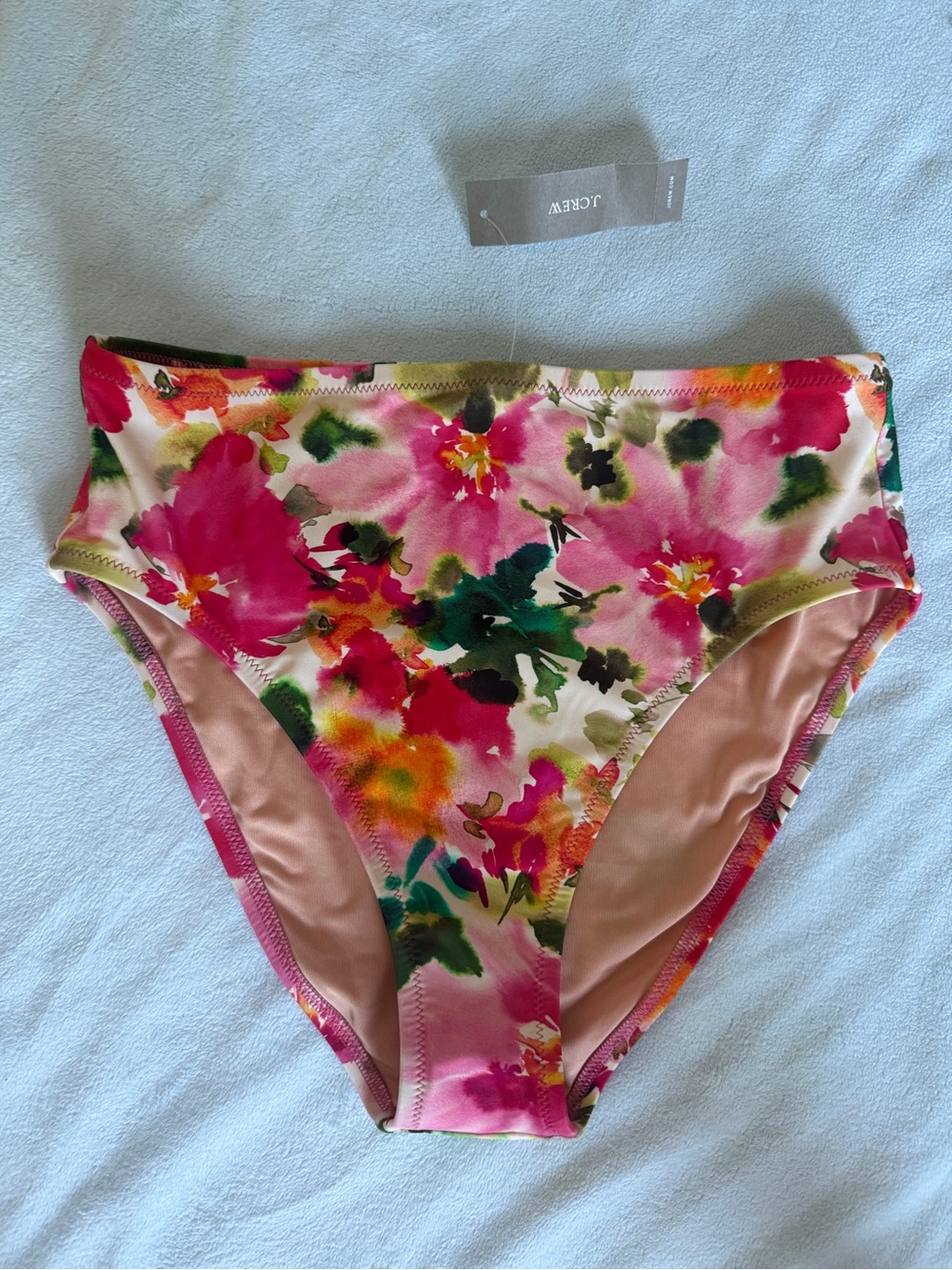 J.Crew BX704 Floral Bikini Bottom NWT Size Small Swim